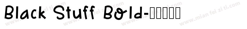 Black Stuff Bold字体转换